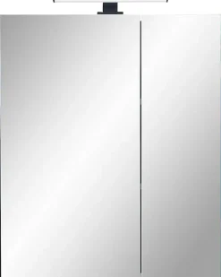 Saphir Badmöbel-Set »Quickset 395 4-teilig, Waschbeckenunterschrank mit LED-Spiegelschrank« 5 Stk. tlg.