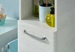 Saphir Badmöbel-Set »Quickset 936 4-teilig, Glaswaschtisch und LED-Spiegelschrank« Set, 4 Stk. tlg.