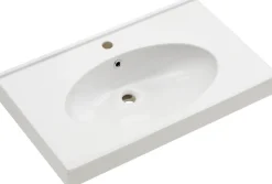 Saphir Badmöbel-Set »Quickset 2-teilig, Keramikwaschtisch mit LED-Spiegelschrank, Bad-Set« 2 Stk. tlg.