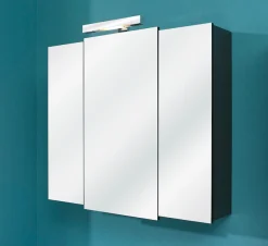 Saphir Badmöbel-Set »Quickset 2-teilig, Keramikwaschtisch mit LED-Spiegelschrank, Bad-Set« 2 Stk. tlg.