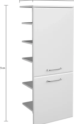 Saphir Badmöbel-Set »Quickset 341 3-teilig, Mineralmarmor-Waschtisch und LED-Spiegelschrank« Set, 3 Stk. tlg.