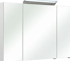 Saphir Badmöbel-Set »Quickset 341 3-teilig, Mineralmarmor-Waschtisch und LED-Spiegelschrank« Set, 3 Stk. tlg.