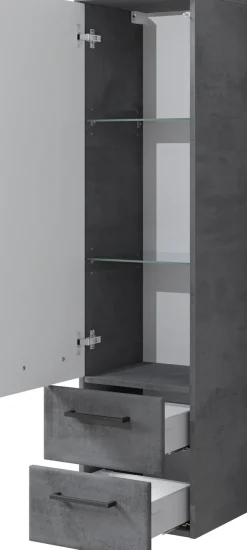 Saphir Badmöbel-Set »Quickset 945 3-teilig, Mineralmarmor-Waschtisch mit LED-Spiegelschrank« 4 Stk. tlg.