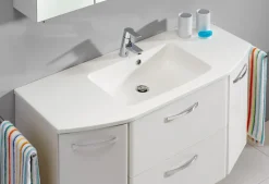 Saphir Badmöbel-Set »Quickset 326, 3-teilig, mit Mineralmarmorbecken« 3 Stk. tlg.