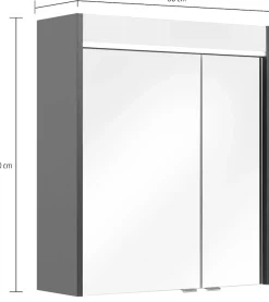 Saphir Badmöbel-Set »Quickset 311 5-teilig, Waschbeckenunterschrank und LED-Spiegelschrank« Set, 5 Stk. tlg.