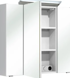 Saphir Badmöbel-Set »Quickset 341 3-teilig, Keramik-Waschtisch und LED-Spiegelschrank« Set, 3 Stk. tlg.