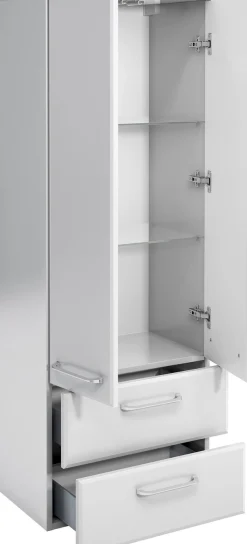 Saphir Badmöbel-Set »Quickset 341 3-teilig, Keramik-Waschtisch und LED-Spiegelschrank« Set, 3 Stk. tlg.