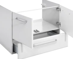 Saphir Badmöbel-Set »Quickset 341 3-teilig, Keramik-Waschtisch und LED-Spiegelschrank« Set, 3 Stk. tlg.