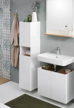 Saphir Badmöbel-Set »Quickset 947 3-teilig, Waschbeckenunterschrank mit Spiegel« 3 Stk. tlg.
