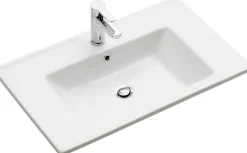 Saphir Badmöbel-Set »Quickset 945 3-teilig, Keramik-Waschtisch mit LED-Spiegelschrank« 4 Stk. tlg.