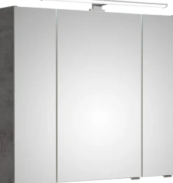Saphir Badmöbel-Set »Quickset 945 3-teilig, Keramik-Waschtisch mit LED-Spiegelschrank« 4 Stk. tlg.