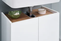 Saphir Badmöbel-Set »Quickset 947 3-teilig, Waschbeckenunterschrank mit Spiegel« 4 Stk. tlg.