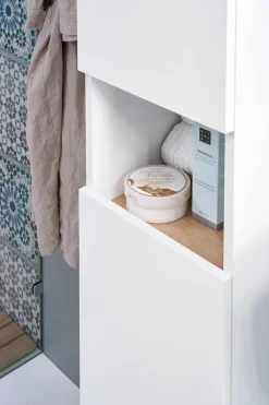 Saphir Badmöbel-Set »Quickset 947 3-teilig, Waschbeckenunterschrank mit Spiegel« 4 Stk. tlg.