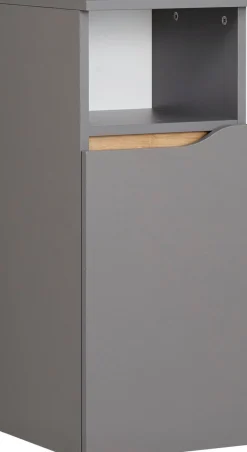 Saphir Badmöbel-Set »Quickset 5-teilig, Keramik-Aufsatzbecken mit LED-Spiegel« 7 Stk. tlg.