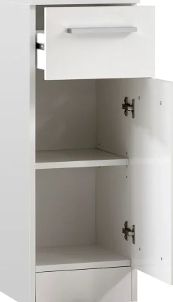 Saphir Badmöbel-Set »Quickset 335 5-teilig, Waschbeckenunterschrank mit LED-Spiegelschrank« 5 Stk. tlg.