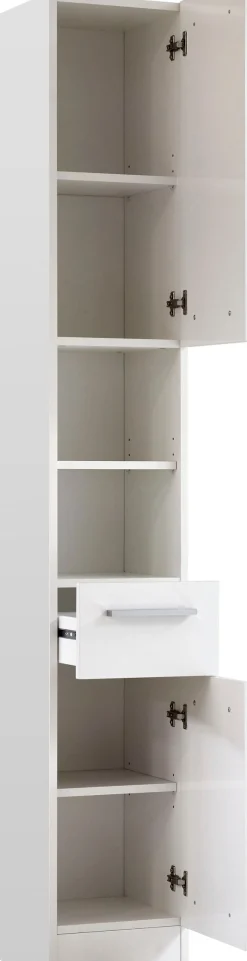 Saphir Badmöbel-Set »Quickset 335 5-teilig, Waschbeckenunterschrank mit LED-Spiegelschrank« 5 Stk. tlg.