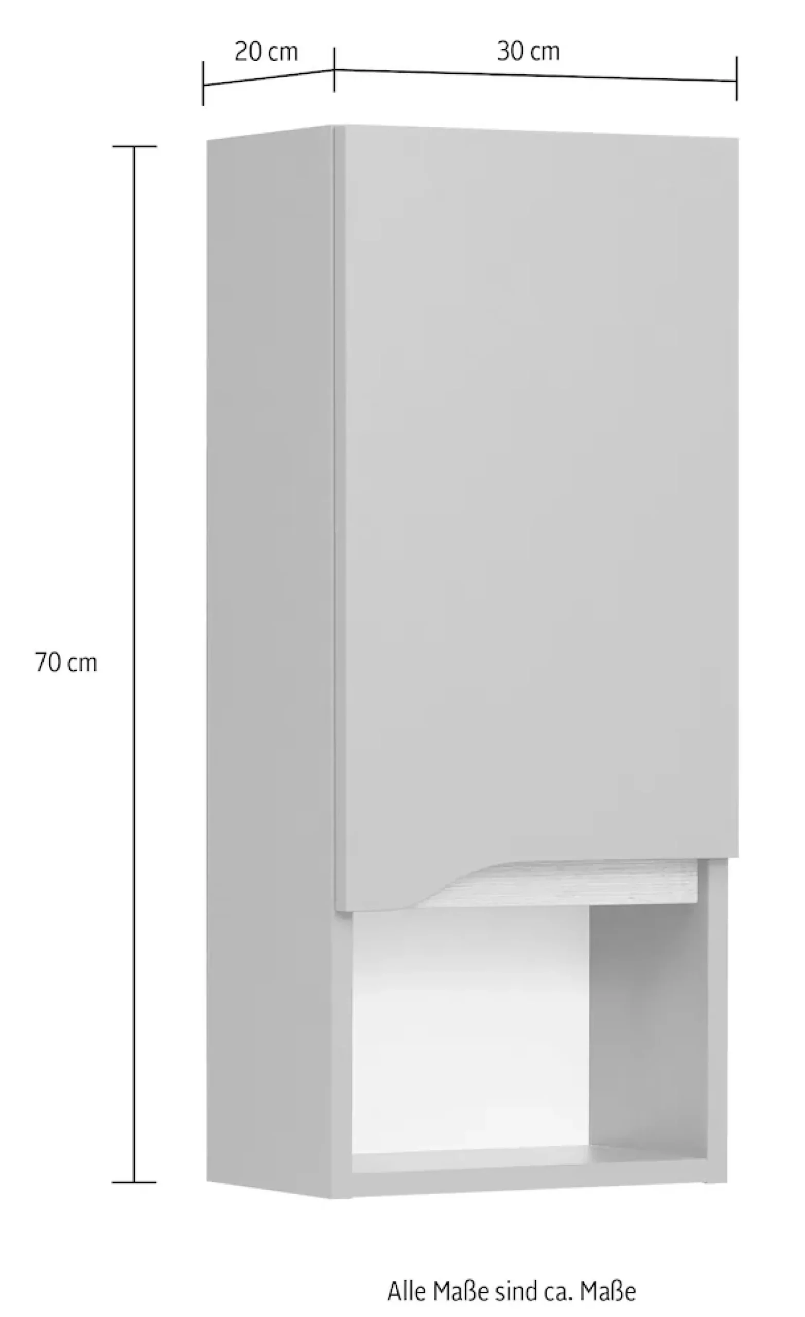Saphir Badmöbel-Set »Quickset 5-teilig, Keramik-Aufsatzbecken mit LED-Spiegel« 8 Stk. tlg.