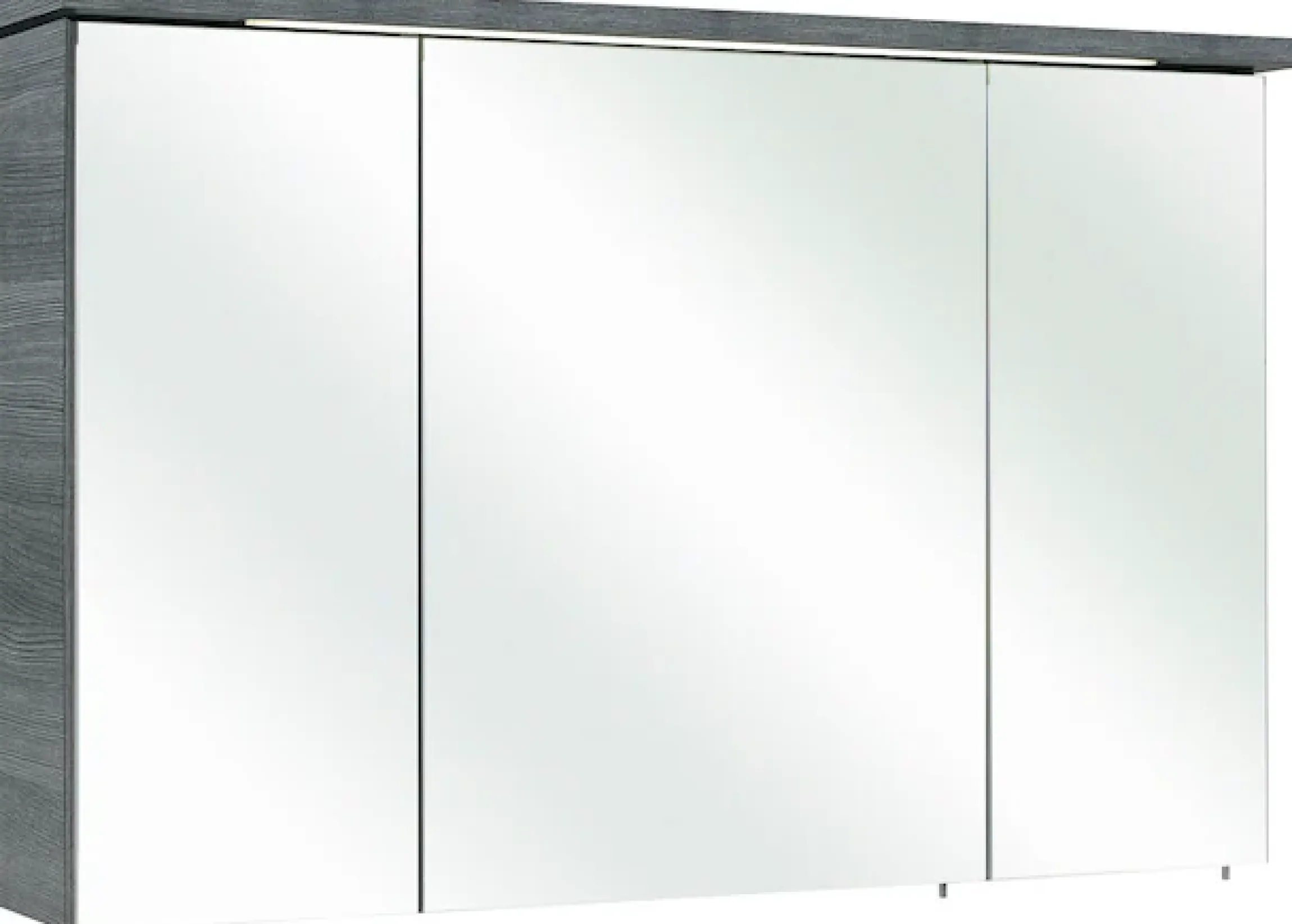 Saphir Badmöbel-Set »Quickset 2-teilig, Mineralmarmor-Waschtisch mit LED-Spiegelschrank« 2 Stk. tlg.