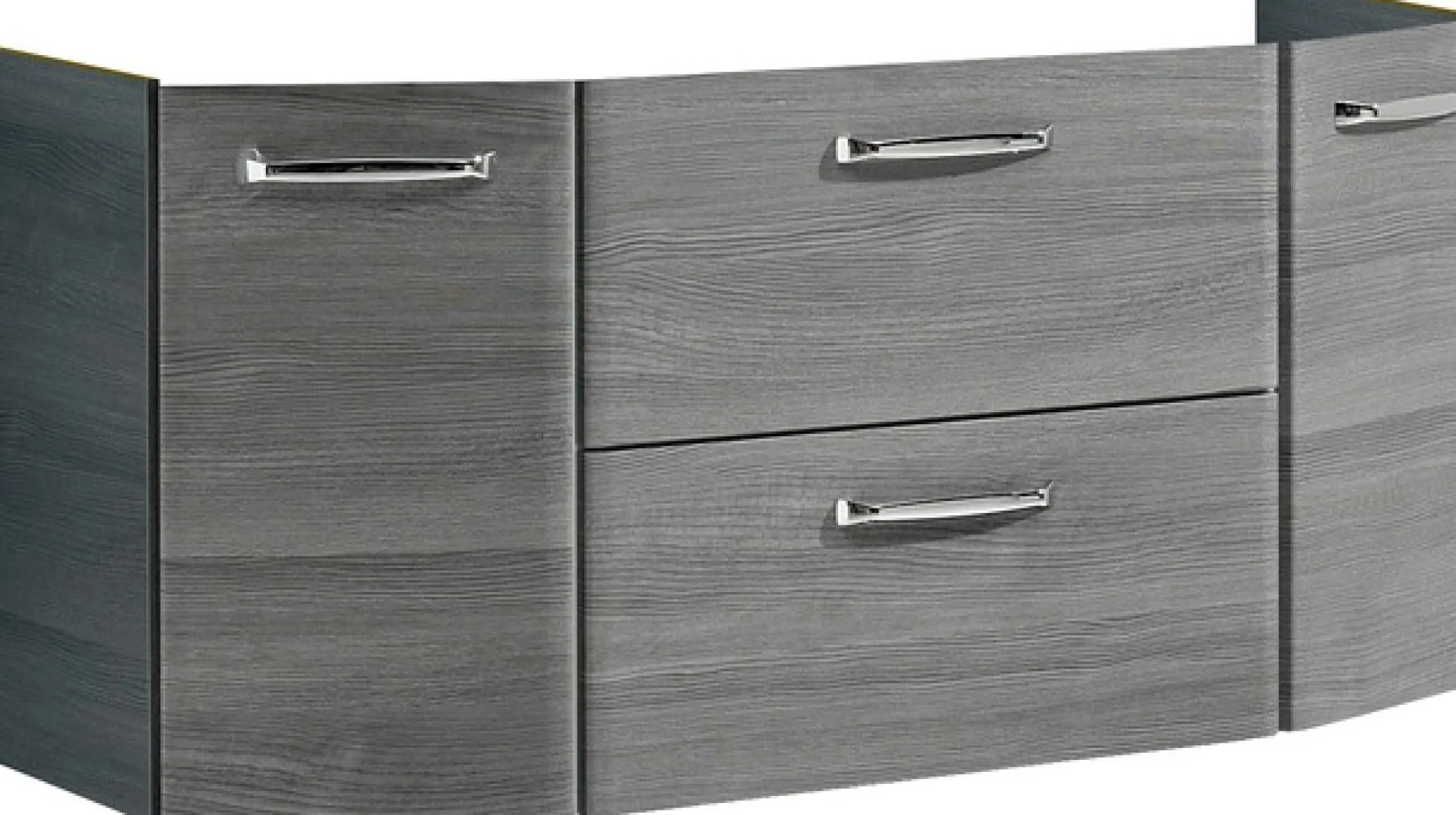 Saphir Badmöbel-Set »Quickset 2-teilig, Mineralmarmor-Waschtisch mit LED-Spiegelschrank« 2 Stk. tlg.