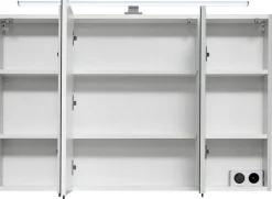 Saphir Badmöbel-Set »Quickset 936 4-teilig, Mineralmarmor-Waschtisch und LED-Spiegelschrank« Set, 4 Stk. tlg.