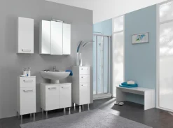 Saphir Badmöbel-Set »Quickset 312 5-teilig, Waschbeckenunterschrank und LED-Spiegelschrank« Set, 5 Stk. tlg.