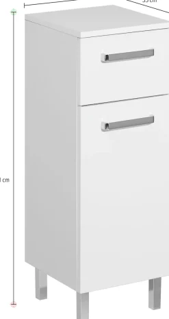 Saphir Badmöbel-Set »Quickset 312 5-teilig, Waschbeckenunterschrank und LED-Spiegelschrank« Set, 5 Stk. tlg.