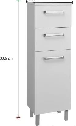 Saphir Badmöbel-Set »Quickset 312 5-teilig, Waschbeckenunterschrank und LED-Spiegelschrank« Set, 5 Stk. tlg.