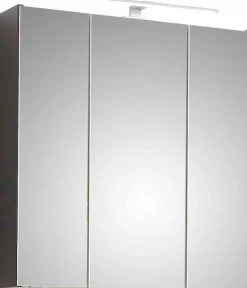 Saphir Badmöbel-Set »Quickset 5-teilig, Waschbeckenunterschrank mit LED-Spiegelschrank« 5 Stk. tlg.