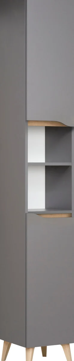 Saphir Badmöbel-Set »Quickset 5-teilig, Waschbeckenunterschrank mit LED-Spiegel« 5 Stk. tlg.
