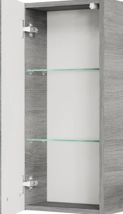 Saphir Badmöbel-Set »Quickset 5-teilig Glas-Waschtisch mit LED-Spiegelschrank, Bad-Set« 6 Stk. tlg.