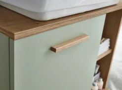 Saphir Badmöbel-Set »Quickset 3-teilig, Waschbeckenunterschrank mit LED-Spiegel« 3 Stk. tlg.