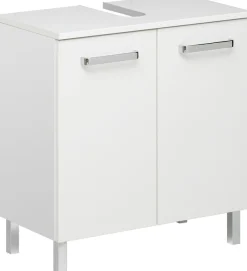 Saphir Badmöbel-Set »Quickset 5-teilig, Waschbeckenunterschrank mit LED-Spiegelschrank« Komplett-Set, 5 Stk. tlg.