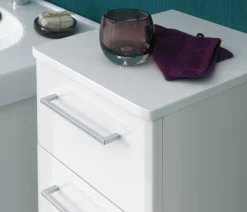 Saphir Badmöbel-Set »Quickset 316 4-teilig, Keramikwaschtisch mit LED-Spiegelschrank« 5 Stk. tlg.