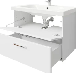 Saphir Badmöbel-Set »Quickset 316 5-teilig, Keramikwaschtisch mit LED-Spiegelschrank« 6 Stk. tlg.