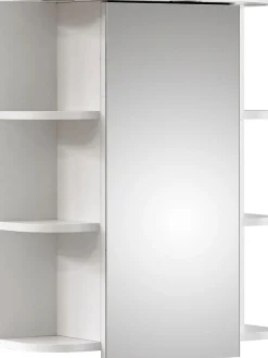 Saphir Badmöbel-Set »Quickset 335 5-teilig, Waschbeckenunterschrank mit LED-Spiegelschrank« 5 Stk. tlg.