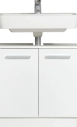 Saphir Badmöbel-Set »Quickset 335 5-teilig, Waschbeckenunterschrank mit LED-Spiegelschrank« 5 Stk. tlg.