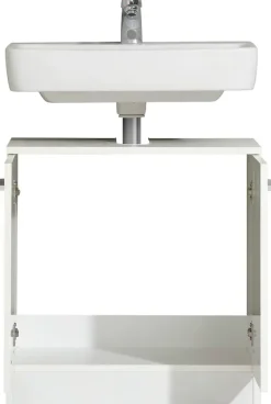 Saphir Badmöbel-Set »Quickset 335 5-teilig, Waschbeckenunterschrank mit LED-Spiegelschrank« 5 Stk. tlg.