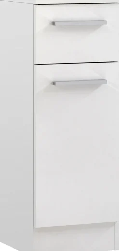 Saphir Badmöbel-Set »Quickset 335 5-teilig, Waschbeckenunterschrank mit LED-Spiegelschrank« 5 Stk. tlg.