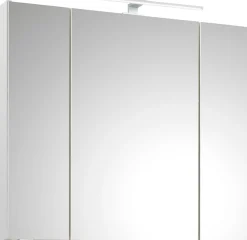 Saphir Badmöbel-Set »Quickset 3-teilig, Keramikwaschtisch mit LED-Spiegelschrank« 4 Stk. tlg.
