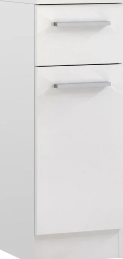 Saphir Badmöbel-Set »Quickset 335 7-teilig, Waschbeckenunterschrank mit LED-Spiegelschrank« 7 Stk. tlg.