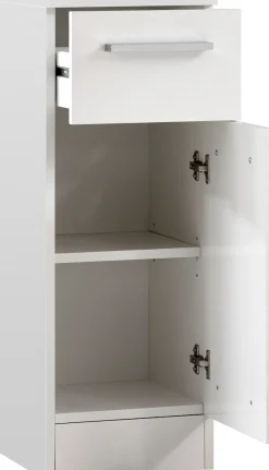 Saphir Badmöbel-Set »Quickset 335 7-teilig, Waschbeckenunterschrank mit LED-Spiegelschrank« 7 Stk. tlg.