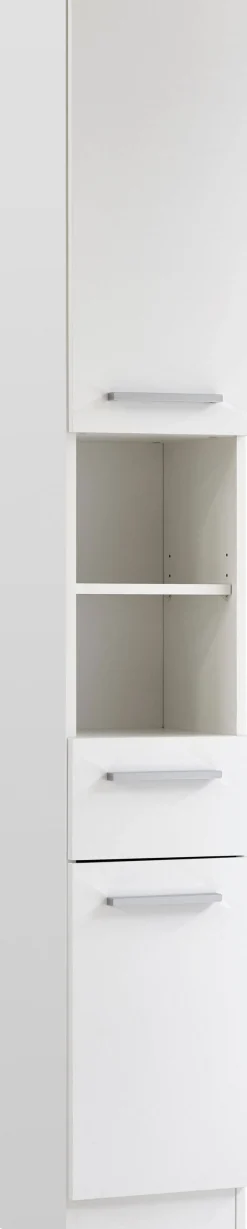 Saphir Badmöbel-Set »Quickset 335 7-teilig, Waschbeckenunterschrank mit LED-Spiegelschrank« 7 Stk. tlg.