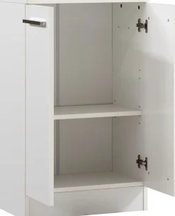 Saphir Badmöbel-Set »Quickset 335 7-teilig, Waschbeckenunterschrank mit LED-Spiegelschrank« 7 Stk. tlg.