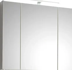 Saphir Badmöbel-Set »Quickset 2-teilig, Keramik-Aufsatzbecken mit LED-Spiegelschrank« 5 Stk. tlg.