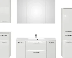 Saphir Badmöbel-Set »Quickset 326, 6-teilig, mit Keramikwaschtisch« 6 Stk. tlg.