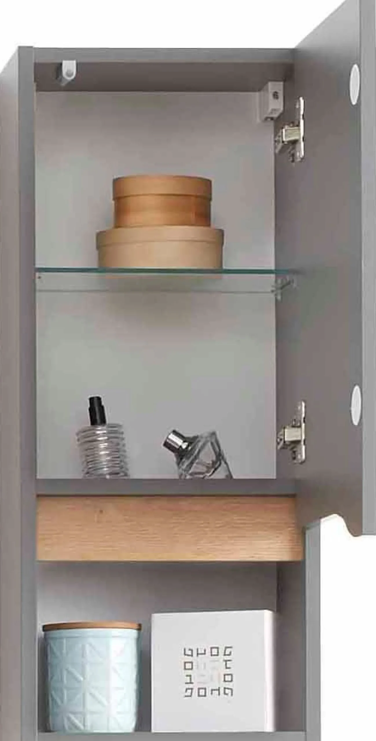 Saphir Badmöbel-Set »Quickset 5-teilig, Keramik-Waschtisch mit LED-Spiegel« 7 Stk. tlg.