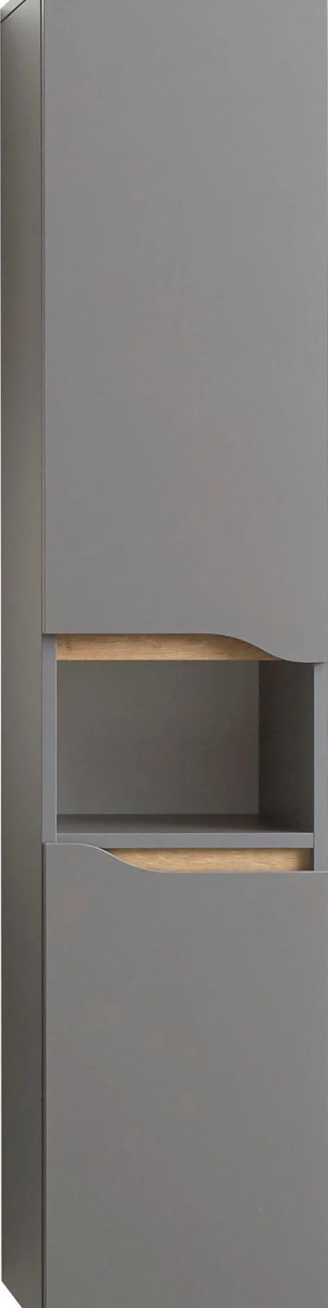 Saphir Badmöbel-Set »Quickset 5-teilig, Keramik-Waschtisch mit LED-Spiegel« 7 Stk. tlg.