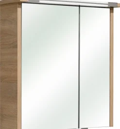 Saphir Badmöbel-Set »Quickset 382 4-teilig, Waschbeckenunterschrank mit LED-Spiegelschrank« 4 Stk. tlg.