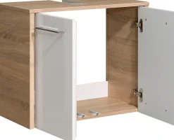 Saphir Badmöbel-Set »Quickset 382 4-teilig, Waschbeckenunterschrank mit LED-Spiegelschrank« 4 Stk. tlg.