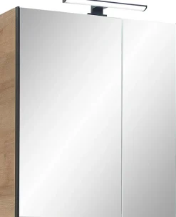 Saphir Badmöbel-Set »Quickset 395 3-teilig, Waschbeckenunterschrank mit LED-Spiegelschrank« 4 Stk. tlg.